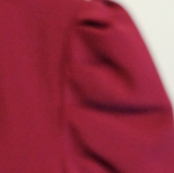Red puff sleeve blazer womens size 2XL. - Picture 3 of 13